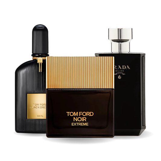 3 parfüm készlet BLACK ORCHID, NOIR EXTREME, PRADA INTENSE 100ml