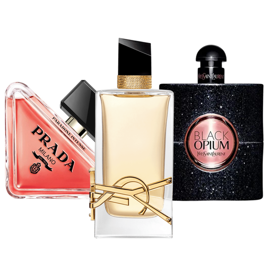 3 parfüm készlet Prada Paradoxe, Black Opium Yves Saint Laurent, Libre 100ml